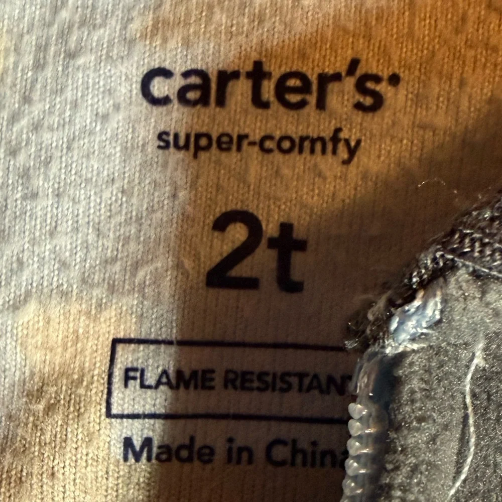 Carters fleece footie pajamas baby boy